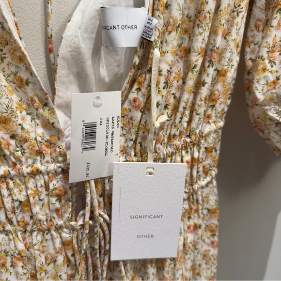 NWT- Significant Other Adele - Rosalie Print Yellow Floral Maxi Dress Size 2 - Picture 10 of 15